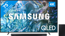 Samsung QLED 4K 75Q64D (2024) + Soundbar Sony LED TV promotion
