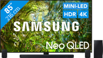 Samsung Neo QLED 4K 85QN90D (2024) + Barre de Son TV Samsung avec Apple TV et AirPlay2