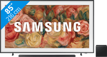 Samsung The Frame 85LS03D (2024) + Barre de Son Noir Télévision avec Boitier One Connect