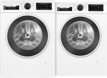 Bosch WGG244FCFG i-DOS + Bosch WQG245D1FG Energy-efficient washing machine and dryer set