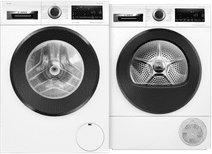 Bosch WGG246FCFG i-DOS + Bosch WQG245D1FG Energy-efficient washing machine and dryer set