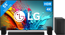 LG 55QNED85T6C (2024)  + Soundbar LG tv voor films en series