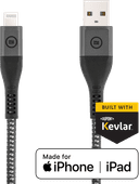 BlueBuilt USB-A to Lightning Cable 1.5m Kevlar Black Data cable