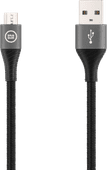 BlueBuilt USB-A to Micro USB Cable 1.5m Nylon Black Data cable