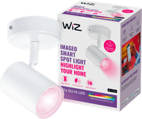 WiZ 1 spot Imageo wit - Gekleurd en Wit licht - GU10 Smart lamp