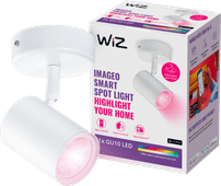 WiZ 1 Spot Imageo Blanc - Éclairage Coloré et Blanc - GU10 Promotion : smart home