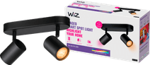 WiZ 2 spot Imageo zwart - Gekleurd en Wit licht - GU10 WiZ smart lampen