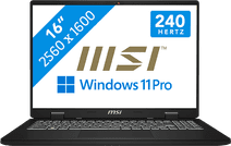 MSI CreatorPro M16 HX C14VJG-482BE AZERTY Ordinateur portable professionnel pour le montage vidéo