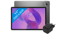 Lenovo Idea Tab 11 inch 128GB Wifi Grijs met Stylus + BlueBuilt Oplader Lenovo tablets aanbieding