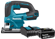 Makita DJV184Z + 3,0 Ah accu en lader Makita accu decoupeerzaag