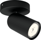 Philips Pongee opbouwspot - 1 spot - zwart Lamp