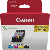 Canon CLI-571 Cartouches Pack Combiné Cartouche d'encre pour imprimantes Canon PIXMA MG