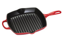 Le Creuset Skillet Square Grill Pan 26cm Cerise 