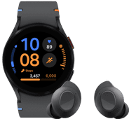 Samsung Galaxy Watch FE Black + Buds FE Black Samsung Galaxy Watch FE