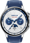 OnePlus Watch 2 Zilver/Blauw Gezondheid horloge