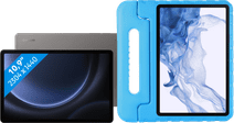 Samsung Galaxy Tab S9 FE 128 Go Wifi et 5G Gris + BlueBuilt Kids Cover Bleu Tablette avec connectivité 4G