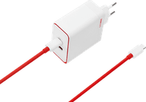 OnePlus SuperVOOC Chargeur 100 W avec Câble USB-C Rouge Chargeur pour tablettes