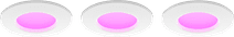 Philips Hue recessed spot light Slim 3-pack - White and color - 90mm Philips Hue White & Color