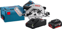 Bosch Professional GKS 18V-57 G + Batterie GBA 4,0 Ah et Chargeur Rapide Scie circulaire sur batterie Bosch