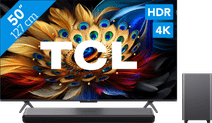 TCL QLED 50C61B (2024) + Barre de Son Pack télévision TCL QLED et barre de son