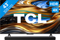 TCL 4K LED 43P71B (2024) + soundbar TCL S5400, P61B, or P71B LED television