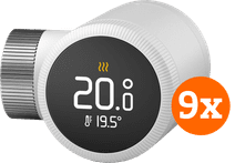 Tado Slimme Radiatorknop X 9-Pack (uitbreiding) Slimme thermostaat met ecocheques