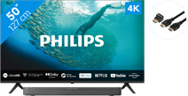 Philips 50PUS7009 + Barre de Son + Câble HDMI TV pour le téléspectateur traditionnel