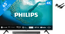 Philips 65PUS7009 + Soundbar + HDMI Cable Sony LED TV promotion