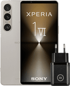 Sony Xperia 1 VI 256 Go Argent 5G + BlueBuilt Chargeur avec Port USB-C 30 W Noir Sony Xperia 1