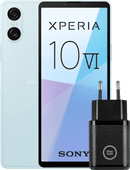 Sony Xperia 10 VI 128 Go Bleu 5G + BlueBuilt Chargeur avec Port USB-C 30 W Noir Sony Xperia 10