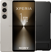 Sony Xperia 1 VI 128 Go Argent 5G + Sony Back Cover Noir avec Support Sony Xperia 1