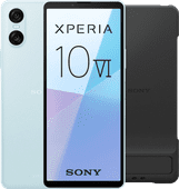 Sony Xperia 10 VI 128 Go Bleu 5G + Sony Back Cover Noir avec Support Sony Xperia 10