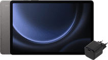 Samsung Galaxy Tab S9 FE 256 Go Wifi et 5G Gris + BlueBuilt Chargeur Tablette avec connectivité 4G