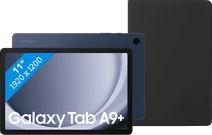 Samsung Galaxy Tab A9 Plus 11 inches 64GB WiFi Blue + BlueBuilt Book Case Black Samsung Galaxy Tab A