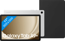Samsung Galaxy Tab A9 Plus 11 inches 64GB WiFi Silver + BlueBuilt Book Case Black Samsung Galaxy Tab A
