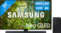 Samsung Neo QLED 4K 50QN90D (2024) + Soundbar Televisie met Ambient Mode