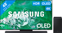 Samsung OLED 4K 48S90D (2024) + Soundbar Samsung tv met een One Remote afstandsbediening