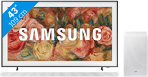 Samsung The Frame 43LS03D (2024) + Barre de Son Blanc Télévision avec Boitier One Connect