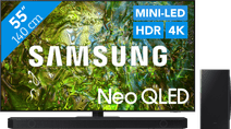 Samsung Neo QLED 4K 55QN90D (2024) + Barre de Son Promotion : TV ou barres de son Samsung