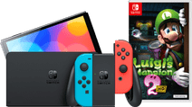 Nintendo Switch OLED Red/Blue + Luigi's Mansion 2 HD Nintendo Switch OLED