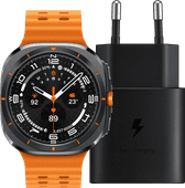 Samsung Galaxy Watch Ultra 4G Gris/Orange 47 mm + Chargeur 25 W Montre connectée pour GSM Android