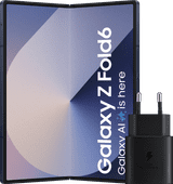 Samsung Galaxy Z Fold 6 256GB Blauw 5G + Samsung Oplader 25W Zwart Samsung Galaxy Z Fold 6