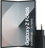 Samsung Galaxy Z Fold 6 512GB Zilver 5G + Samsung Oplader 25W Zwart Samsung Galaxy Z Fold 6