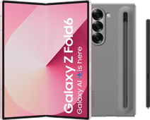 Samsung Galaxy Z Fold 6 256GB Pink 5G + Samsung Back Cover with S Pen Gray Foldable phone