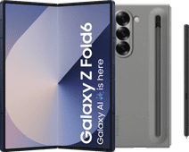 Samsung Galaxy Z Fold 6 256GB Blauw 5G + Samsung Back Cover met S Pen Grijs Samsung Galaxy Z Fold 6