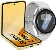 Samsung Galaxy Z Flip 6 256GB Geel 5G + Samsung Galaxy Watch 7 Zilver 44mm Samsung Z gsm kopen?