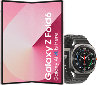 Samsung Galaxy Z Fold 6 256 Go Rose 5G + Samsung Galaxy Watch Ultra Argent/Noir 47 mm Samsung Galaxy Z Fold 6