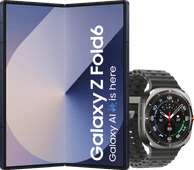 Samsung Galaxy Z Fold 6 512GB Blauw 5G + Samsung Galaxy Watch Ultra Zilver/Zwart 47mm Samsung Galaxy Z Fold 6