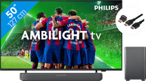 Philips 50PUS8309 - Ambilight (2024) + Barre de Son + Câble HDMI Pack TV et barre de son Philips