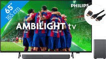 Philips 65PUS8309 - Ambilight (2024) + Soundbar + Hdmi kabel Philips tv en soundbar bundel